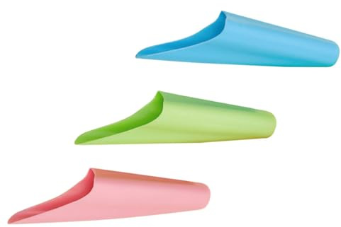 Veemoon Set 3 Pale da Giardinaggio in Plastica Colorata, Tazze per Piantare Piccole Piante, Utensili Leggeri per Trapianto e Coltivazione Domestica