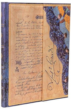 Gaudi, The Manuscript of Reus (Embellished Manuscripts Collection) Ultra Unlined Hardback Journal (Elastic Band Closure): Hardcover mit Klappumschlag