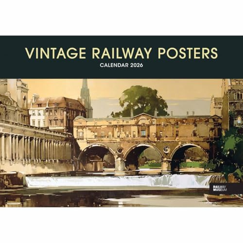 National Railway Museum, Vintage Railway Posters A4 Calendar 2026, Gift