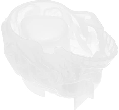 Cabilock Moule Silicone Bougie Bricolage Cristal Époxy Tête De Mort Bricolage Résine De Silicone Tête De Mort Tête De Mort En Résine Fournitures D'artisanat 3d Gel De Silice Blanche