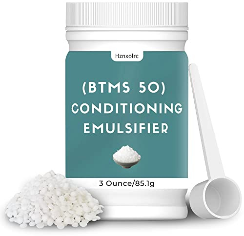 3 oz BTMS 50 Conditioning Emulsifier for Making Leave-in Conditioner, Premium BTMS 50 Conditioning Emulsifier Granules, Higher Activity than BTMS 25, Suitable for Making Lotions, Shampoos and More