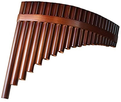 Panflöten Panflöte 22 Röhren G-Taste C-Taste Bitter Bambus Musikinstrument Braun Professionelle Leistung
