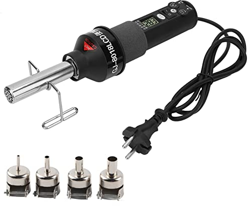 Pistola De Aire Caliente, 220V 450W Lcd Ajustable Electrónica Calor Pistola De Aire Caliente Desoldar Estación De Soldadura Ic Smd Bga