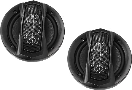 2 Stücke Koaxial Auto Lautsprecher Schwarz Klar Höhen Bass Stereo Sound 6 Zoll Horn Auto Lkw SUV