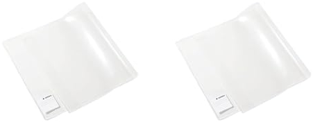 HERMA 14270 Buchumschlag 27 x 54 cm Basic, Buchhülle mit Beschriftungsetikett & Kantenschutz aus abwischbarer Polypropylen-Folie, Buchschoner für Schulbücher, transparent (Packung mit 2)