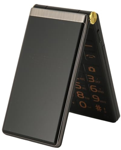 Cellulare 2G a Conchiglia per Anziani, Telefono a Conchiglia da 3 Pollici Design Doppio Schermo, Carattere Grande, Pulsante Grande, Volume Forte, Torcia a LED, SOS, Calcolatrice,