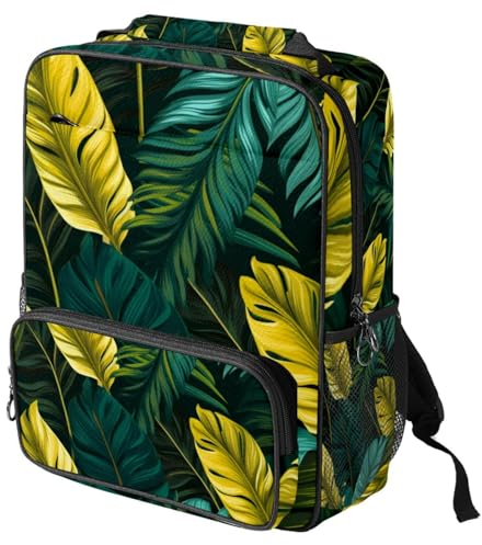 TFCOCFT Reiserucksack, kleiner Rucksack, Bananenbaum, Palme, Grün, tropisch, Handgepäck-Rucksack, K2s8on71bhldkw, 14.3x11.4x4.7 in, Reiserucksäcke