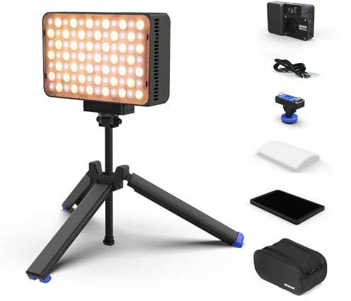 Amaran Ace 25x Bi-Color LED Videolicht Set, 32W, 2700K-6500K, Charcoal | 6320 Lux bei 0,5 m für starke Beleuchtung, 9 kreative Effekte, USB-C-Laden und flexible Befestigung für vielseitige Einsätze.