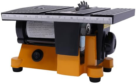 MIIWWOWO Mini Table Saw 4 Inch Portable Bench Saw With 3 Blades 4500rpm Multi-Angle Cutting Machine for Metal Wood Glass Stone Fine Cutting