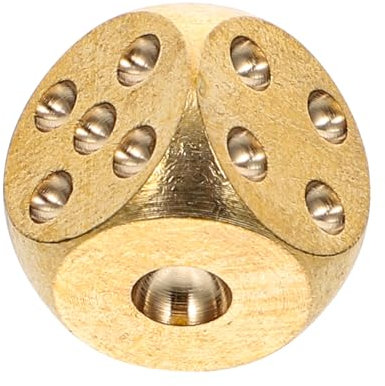 UPKOCH Kupfer Würfel Spielwürfel Massivkupfer Kleine Metallwürfel Mit Abgerundeten Ecken Für Party Spiele Familienunterhaltung Und Brettspiele