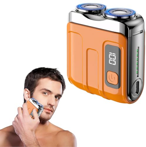 Colexy Mini elektrisk handhållen rakapparat IPX7 vattentät multifunktionell för män - Djupstädning - Orange