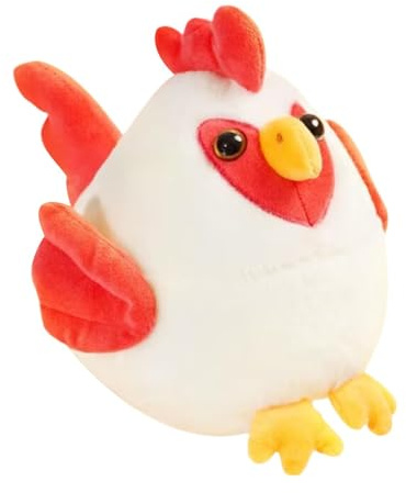 Gvblkq Bouncing Dog Toy, Cartoon Chicken Plush Ball, Rechargeable Moving Squeaker Toy, Interactive Sound For Dogs, Puppy & Small To Medium Cats, Fun Ball For Pets, Battery-Powered
