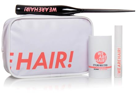We Are Hair - Pack exclusif - Wax Stick/Mascara/Brosse/Trousse - Formule vegan - Fabriquée en France - lot de 4 produits