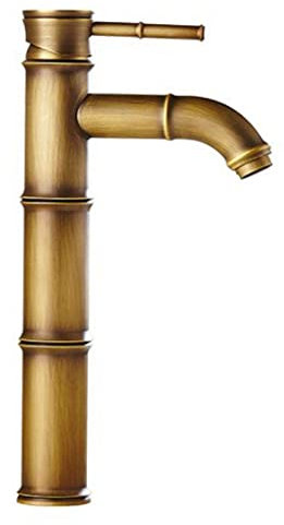 Wasserfall-Waschtischarmatur aus gebürstetem Messing – Retro-Einhandarmatur mit Heiß-/Kaltbelüfter für Bad & Hotel, verstellbarer Durchfluss, stilvolles Design