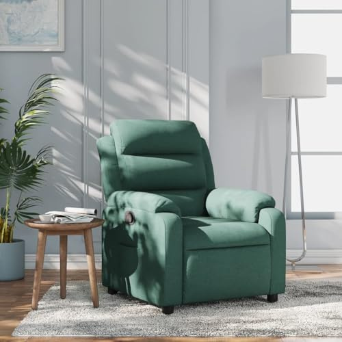 Brokky Relaxsessel Sessel Wohnzimmer Relax Sessel Lounge Sessel Relaxstuhl Sessel Wohnzimmer Relax Wohnzimmer Sessel Dunkelgrün Stoff