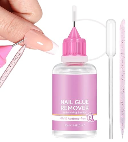 Niesel Solvente Per Rimuovere Colla Unghie Press On - Rimozione Rapida Per Manicure | Liquido Per La Rimozione Delle Unghie Finte - Per Donne Professionisti Salon Studio Progetto Fai Da Te Bagno E