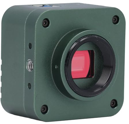 WALFRONT Oculaire électronique Numérique, Caméra de Microscope Industriel USB3.0 avec Capteur 8MP, Enregistrement 4K pour l'inspection Visuelle et la Microscopie
