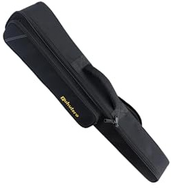 PUXZYAX Robuste Sopransaxophon Tasche mit Außentasche, Schultergurt und weicher Polsterung für maximalen Schutz. Gigbag Tasche mit Außentasche und Tragegriff, Schwarz, 70 x 12 x 9 cm