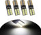 YaaGoo 4PCS T10 LED Ampoules de Voiture, Lampe W5W 194 168 2825 Xénon 6000K 2835 Chipset LED, Lampe de Remplacement à Inversion pour Lumière Dôme Carte Côté Feux de Plaque Immatriculation-12-24V Blanc