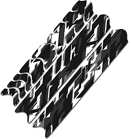 AlphaShield Fahrrad Rahmenschutz Kettenstreben Schutz Folie Aufkleber Rahmen Schutz Carbon MTB BMX Lackschutz Folie K099