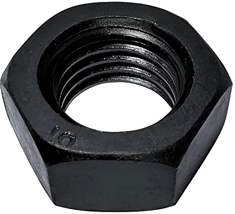 AERZETIX - C52915 - Satz von 2 Sechskantmuttern M20 mit sechskant angefast - kohlenstoffstahl/finish geschwärzt