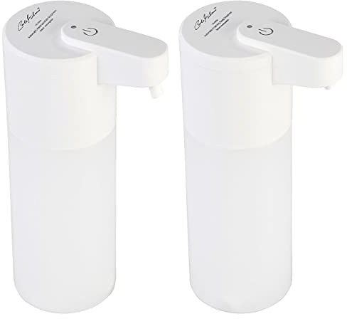 Carlo Milano Elektro Seifenspender: Automatische Akku-Schaum-Seifen- und Desinfektionsspender, je 500 ml (berührungslose Seifenspender, Elektrischer Schaumseifenspender)