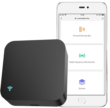 Telecomando IR Intelligente, Interruttore Domotico Intelligente Wireless Tuya, Hub Universale WiFi, Compatibilità Alexa, Google Home per TV, Condizionatore d'aria