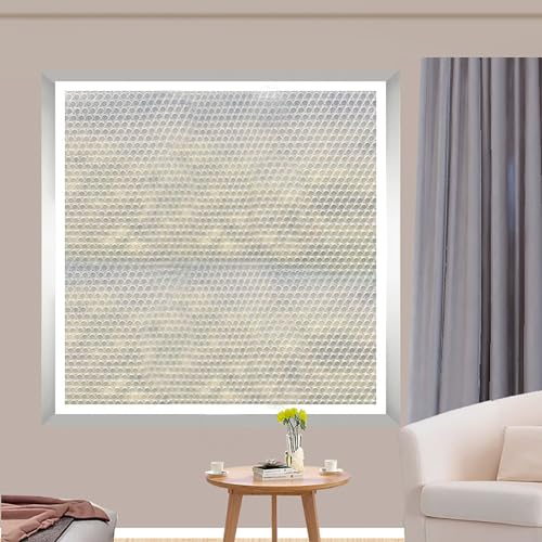 Wärmeschutzvorhang Für Fenstern Transparente Isolierfolie für Fenstern Gegen Kälte Thermofolie Transparent Fenster-Isolationsfilm für Balkon Küchen (200x240cm)