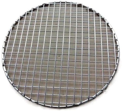 BBQ-Ersatznetz, Grillrost-Gitter, 1 Stück, Edelstahl, Grillnetz, Maschen, Gestelle, Gitter, rundes Gitternetz, Camping, Wandern, Outdoor, Maschendrahtnetz, Picknick-Werkzeug for den Außenbereich (Farb