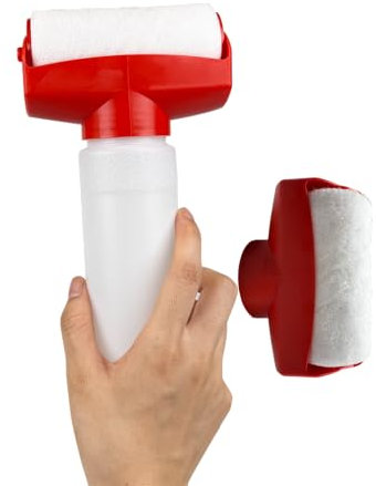 Nachfüllbarer Farbrollerpinsel, 10,2 cm, mit Aufbewahrung, 500 ml, Wandreparaturwerkzeug, leere Farbtupfer, nachfüllbare Flaschen, Dauber Farbe, Graffiti-Roller, Kunsthandwerk Malzubehör