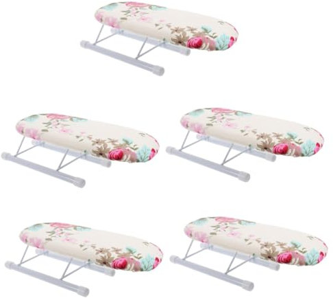 Amosfun 5 Pièces Planche À Repasser Pendaison De Crémaillère Table À Repasser Pliante Tapis De Repassage Portable Mini Tabouret De Repassage Accessoires De Repassage À Domicile Fourniture