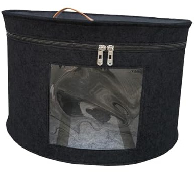 F Fityle Hutschachtel, Kappenboxen, tragbar, faltbar, stapelbar, Reise-Hutschachteln, Hut-Organizer für Hüte, Schrank-Organizer, Büroschrank