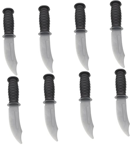 VICASKY Coupeur De Simulation Jouet Garçon Et Filles Taille Moyenne en Plastique Léger Décoratif pour Fête Halloween Spectacle Pirate 8 Pièces