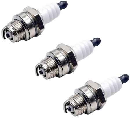 Niaciswe 3 Stücke L7T Zündkerzen 2 Takt Motor Zündkerzen für Husqvarna 33cc 43cc 47cc 49cc für NGK BPMR7A rj19lm für Rasenmäher Kettensäge Rasentraktoren Garten Strimmer Trimmer Motor zubehör