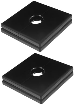 EPIGEIST 4 Piezas Placa de Pared Adhesiva con Orificio Pasacables Desmontable Cubierta Compacta para Enchufes y Interruptores para Hogar Oficina y Uso Comercial