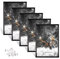 Dmyifan 5er Bilderrahmen A4 Schwarz Fotorahmen Set, Bilderrahmen Plexi-Glas Portraitrahmen Mit Nahtloser Haken, Wohnzimmer zum Stellen und Hängen, Dekorahmen für Fotos Portrait Jubiläum