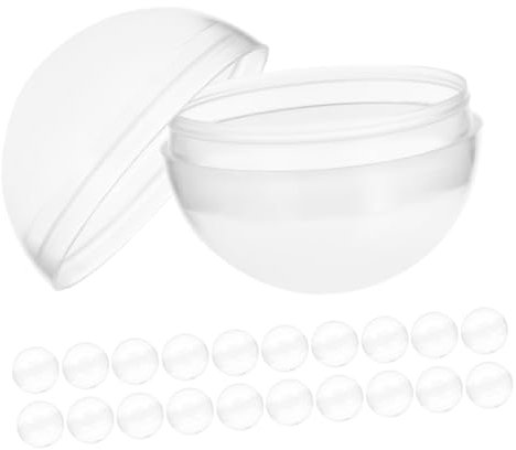 LOLIPPYY 50pcs Fillable Plastic Balls for Vending Machine Toys Party Favors Candy Diy Goodie Bags Stuffers Round Empty