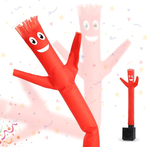 Mealivos Mini Wacky Waving Inflatable Tube Guy with Blower - Christmas Desktop Decoration Funny Mini Inflatable Tube Man White Elephant Gift for Office Home Party Store