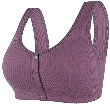 Soutien Gorge Personnes âgées,Brassiere Femme Grande Taille Ouverture Devant sans Armature, Soutien-Gorge Push-up Confortable et de Maintien Soutien Gorge Post operatoire Classique Bra