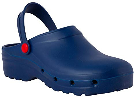 REPOSA Light Shock - Sabot Femme et Homme Léger, Antichoc en EVA, Sabot Femme Medical Infirmiere Unisex, Anatomique, Sangle Rabattable, Chaussure Medicale et Sanitaire avec SRC Semelle Antidérapante