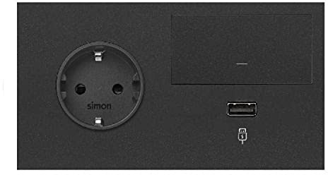 Simon 10020206-238 interruptor de luz Negro