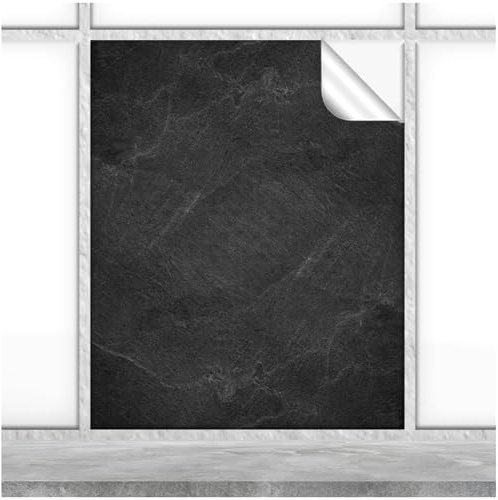FoLIESEN - Fliesenaufkleber 20x25 cm | Deko-Aufkleber für Küche & Bad | Fliesen-Folie zum Aufkleben | Black Slate, .:20 Stück