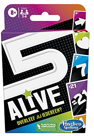Hasbro Gaming Alive pour Enfants, Famille Amusant à partir de 8 Ans, Jeu de Cartes 2 à 6 Joueurs, muticolore