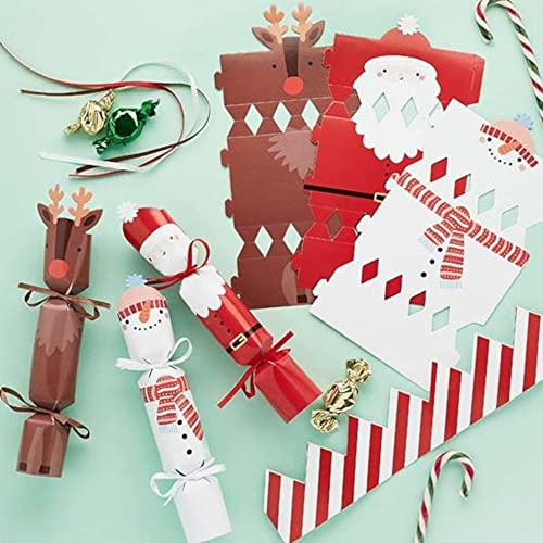 DIY Cracker Kit, Festive Friends Crafts, Make Your Own Crackers, Weihnachts-Familienspiel, 6er-Pack