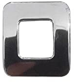 anso 1 x Auto Cromo Metal DIY Letras 3D Digital Alfabeto Emblema Coche Bumper Pegatinas (O)