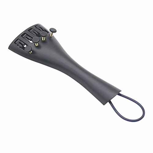 3/4 4/4 Violine Geige Saitenhalter Huegel Art mit 1 Stueck Einhaengesaite Tailcord 4 Feinstimmer Aluminiumlegierung Durable Strong