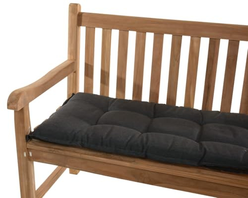 Sun Garden Auflage Gartenbank Naxos 140 cm 50318-701 anthrazit 140x49x6 cm