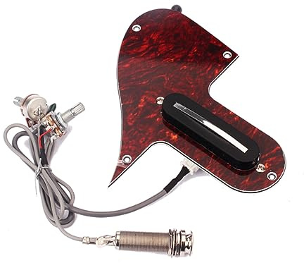 SUPVOX Mandolin Guitar Scratch Protection Pickguard Assembly with Dual-coil Pickup Pvc Plate Low-noise for Mandolin and Guitar
