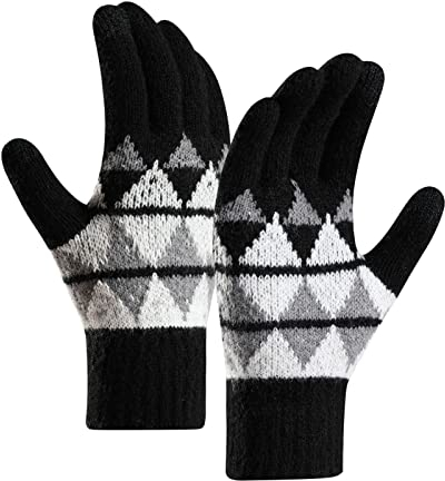 liangp Fingerlose Strickt Handgelenk Handschuhe Strickhandschuhe Einheitsgröße Gestrickt Handgelenk Schwarz Lange Arme Mädchen Kawaii Länge