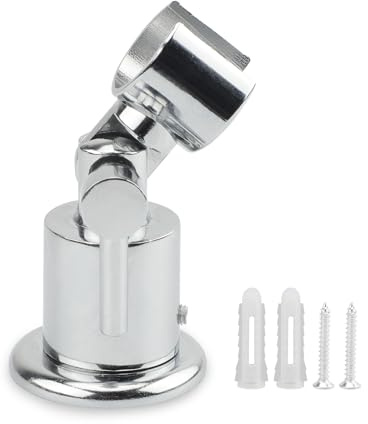 Support de pommeau de douche réglable à 180° en acier inoxydable pour pommeau de douche - Accessoire de salle de bain - Convient pour douchette à main